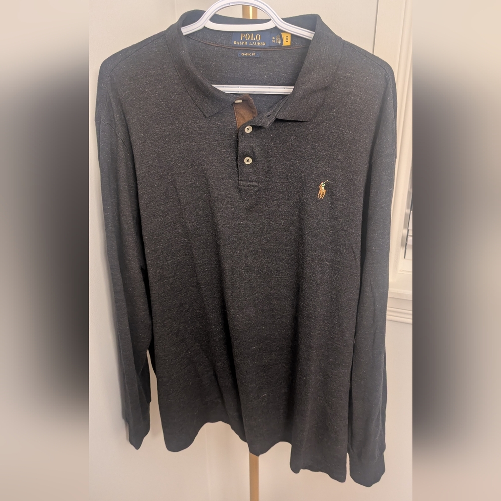 Polo by Ralph Lauren Men's Black Long Sleeve Shirt